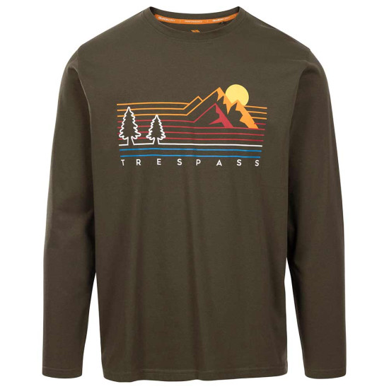 Trespass Ανδρική μακρυμάνικη μπλούζα Casual Printed Macley T-Shirt